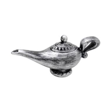 Imagem de Bothyi Lâmpada de lâmpada de lâmpada de mesa decoração de casa decoração homepiça de aniversário foto de texto aderends genie brinquedo para sala de estar, Prata Antiga