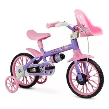 Imagem de Bicicleta Infantil Nathor Aro 12 Minnie Rodinhas  Segurança