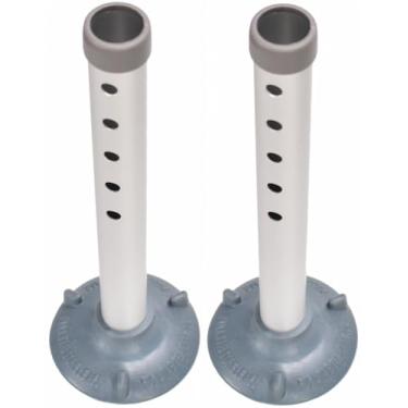 Imagem de Generic Pontas De Tubo Pé E Ventosas, Para Corrimão Segurança Vaso Sanitário Banco Cadeira Banho, Ventosas Reposição Tubos Alumínio, 5 Acessórios Perna Ajustáveis Em Altura