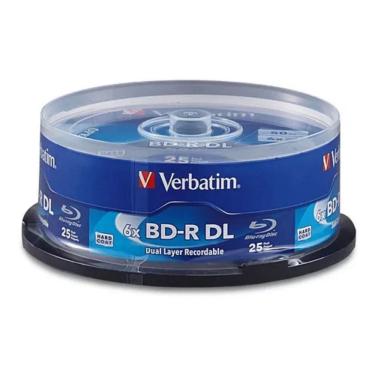 Imagem de Mídia Blu-Ray 6X Lisa Verbatim Bd-R Dl 50Gb - 10 Unidades