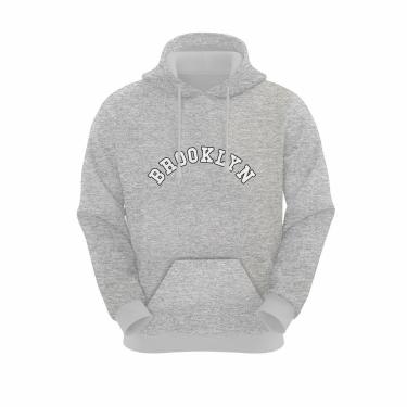 Imagem de Moletom Canguru Unissex Inverno Algodão Blusa de Frio Capuz Bolso-Unissex