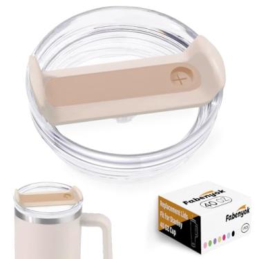 Imagem de Tampa de copo de substituição de 1,134 g para Stanley Cup, 1 pacote de tampas de substituição, capas de copo à prova de derramamento para acessórios Stanley Cup (transparente - quartzo rosa)