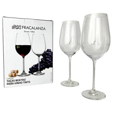 Imagem de Conjunto de 2 Taças Beatriz Vinho Tinto 770ml Cristal - Fracalanza
