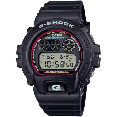 Imagem de Casio Relógio digital com cores originais icônicas G-Shock DW6900RL-1, Preto, Esportivo