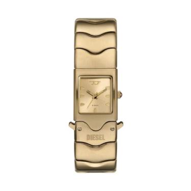 Imagem de Diesel Relógio masculino de aço inoxidável dourado com três ponteiros Closer (modelo: DZ2223), Dourado
