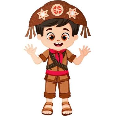 Imagem de Decoração de Festa Junina Painel Cangaceiro Lampião em EVA Grande 53 c