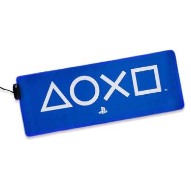 Imagem de Paladone Tapete de mesa com iluminação para Playstation – Luz LED alimentada por cabo USB (incluído)