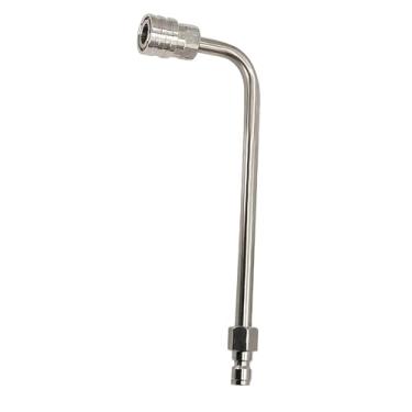 Imagem de Baoblaze Haste de extensão angular para calha de lavadora de alta pressão, fácil instalação, conector de substituição, acessório para uso doméstico e quintal, 160mm L Shaped