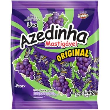 Imagem de Bala Mastigável Azedinha Uva Icekiss Pacote 500g