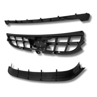 Imagem de Kit 3 peças da Grade Central Radiador Compatível com Gm Chevrolet Corsa Classic 2000 2001 2002 2003 2004 2005 2006 2007 2008 2009 2010