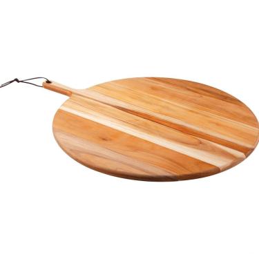Imagem de Tábua Redonda Para Pizza Tramontina Provence Em Madeira Teca 60 Cm Tramontina