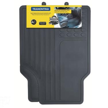 Imagem de Jogo De Tapetes Para Caminhonetes E Suvs Tramontina Tamanho Universal Em Borracha Tramontina