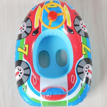 Imagem de Boia Carrinho Com Volante Para Segurar 65x50cm Azul