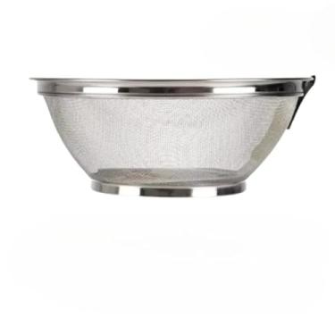 Imagem de Cesta Inox Multiuso Escorredor E Armazenamento Frutas Legumes Arroz Macarrão 22 CM 28 CM(Pequeno-22cm)