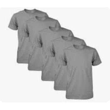 Imagem de Kit 5 Camisetas PLUS SIZE, masculina. Uso casual e esportivo. - Oly Sp