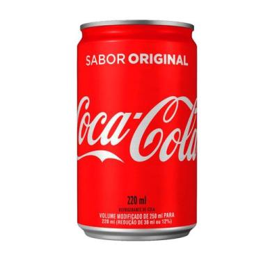 Imagem de Refrigerante Original Mini Lata 220Ml - Coca Cola