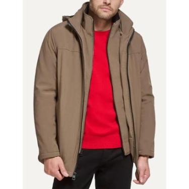 Imagem de Jaqueta Calvin Klein Jeans Hooded Clássica Marrom-Masculino