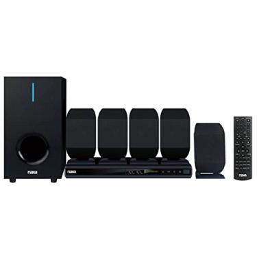 Imagem de Naxa Electronics Nd-864 Sistema De Alto-Falantes Home Theater Alta Potência Com 5.1 Canais, Dvd E Karaokê