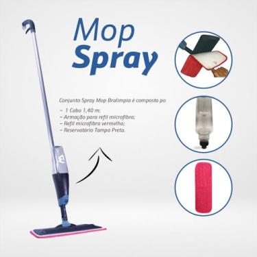 Imagem de Mop Spray Rodo Inteligente Limpeza Flash Mágico Esfregão Bralimpia