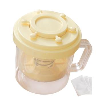 Imagem de Fenteer Filtro de iogurte Grego Fizer de iogurte fabricante caseiro de iogurte cremoso de malha fina fabricante de queijo com filtro de iogurte de tampa,