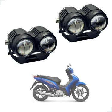 Imagem de Farol de Milha Auxiliar Neblina Led 20w 12v 24v Honda Biz 125 2001 200