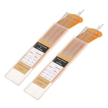 Imagem de HARFINGTON 20 peças de eletrodos de tungstênio para soldagem TIG 1/40.6 cm x 17.8 cm 1,3-1,7% lantânio para soldagem de aço inoxidável, fabricação de automóveis aeroespaciais de liga de magnésio de