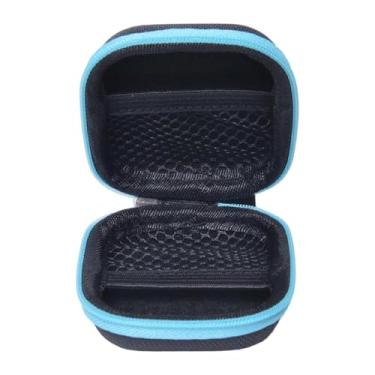 Imagem de Zialofi Estojo para Transporte de óleos Essenciais, Bolsa Leve para 6 Frascos, Rolos de 5ml, Bolsa Resistente para Armazenamento de óleos Essenciais, Capa Ríg, Azul