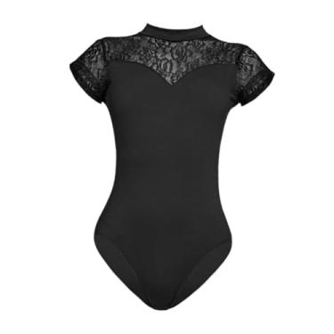 Imagem de Vaveren Collant de balé feminino de dança, nylon, leve, esportivo, para mulheres adultas, dança, M