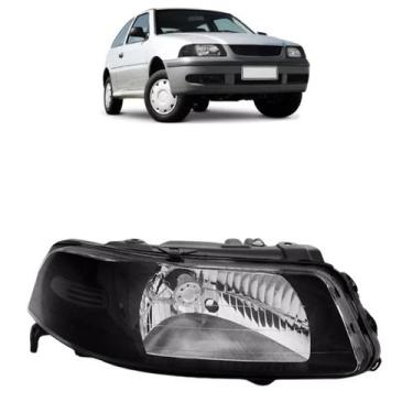 Imagem de Farol VW Gol G3 1999 2000 2001 2002 2003 2004 2005 Máscara Negra Simpl
