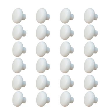 Imagem de Kit 24 Puxadores Vitória Para Móveis Porta Gaveta Armário Cozinha Redondo