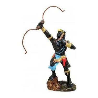 Imagem de Imagem Orixa Oxossi Escultura Resina Estatua 22 Cm - Lua Mistica