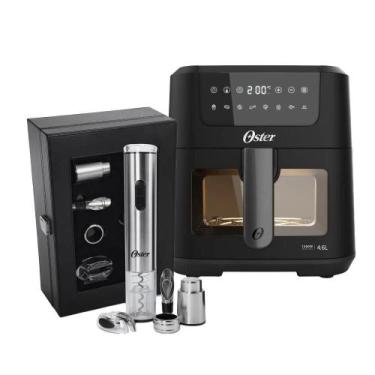 Imagem de Kit Fritadeira Digital Clear e Kit Vinho Oster, 110V