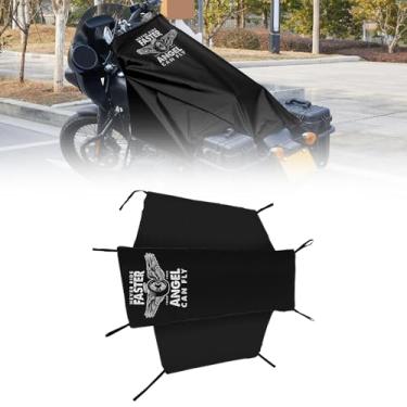 Imagem de Dream Apparel Capa de assento de motocicleta proteção solar impermeável ao ar livre chuva proteção contra poeira ajuste universal resistente à prova de vento capa de veículo motocicleta com bolsa de
