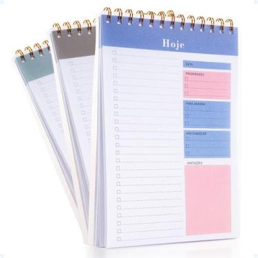 Imagem de Planner De Mesa Diário 50 Folhas Não Datado Lista Prioridade - Hxt
