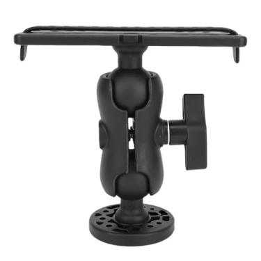 Imagem de Haofy Fish Finder Mount Base 360 Graus Rotating Ball Design ABS Marine Suporte Eletrônico para Barco Caiaque Pontão Canoa Com 4 Parafusos 4 Porcas Compatível