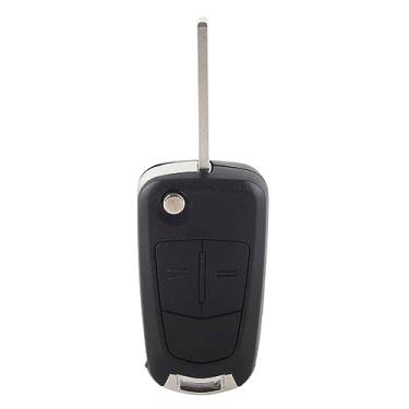 Imagem de Capa para chave remota de carro com 2 botões ABS Flip Key Fob Case compatível com, Astra, Vectra, Zafira