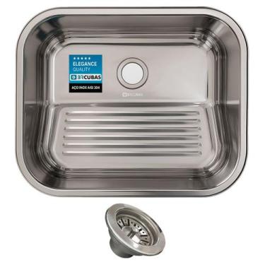 Imagem de Kit Tanque 50x40 em Aço Inox 304 + Válvula 3.1/2" - BR CUBAS