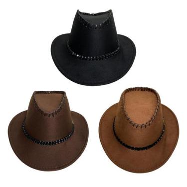 Imagem de Chapéu Infantil Boiadeiro Suede Country - Extra Festas, Marrom claro