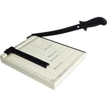 Imagem de Guilhotina Cortadeira A4 para 10 Folhas Branco e Preto - BRIGHT
