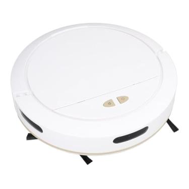 Imagem de TOPINCN 7.4V Robot Vacuum Cleaner, Sweeper de Controle de Aplicativos Automático, Limpador de Piso Inteligente, Esfregações de Vácuo de robô Com Tanque de água de 100 Ml para Pisos Duros (Branco)