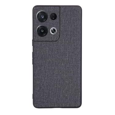 Imagem de Capas Compatível com OPPO Reno 8 PRO,Design de padrão de tela,Pproteção completa de 360°,Pplástico macio,Proteção contra quedaBlack