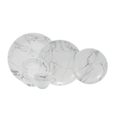 Imagem de Jogo De Jantar 20 Peças Chá Marmore Porcelana Schmidt