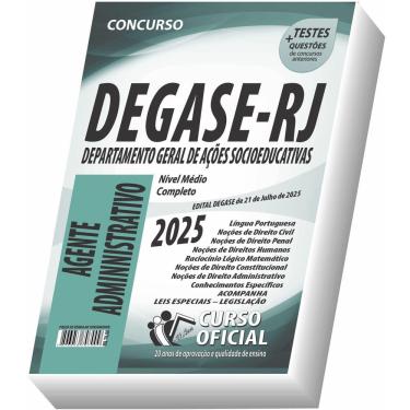 Imagem de Apostila Degase Rj Agente Administrativo