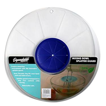 Imagem de Protetor contra respingos de tigela de mistura – Tampa transparente sem BPA de 30,5 cm para batedeiras manuais e de suporte – Capa de ajuste universal para massa, massa e bolo – Pode ser lavada na