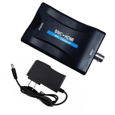 Imagem de Meekwds Conversor BNC para HDMI, adaptador coaxial para HDMI, adaptador CVBS PAL/NTSC BNC para HDMI, adaptador de vídeo 720P/1080P gancho HDCP câmera de segurança CCTV DVRs vigilância CVR para HDTV
