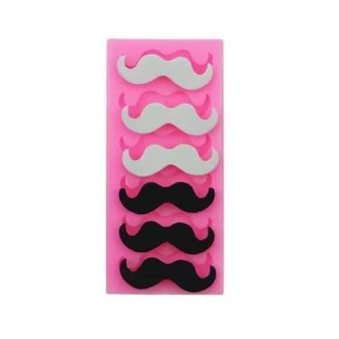 Imagem de Molde Silicone Bigode Barba Fondant Biscuit Biscoito Bolo - Luyke