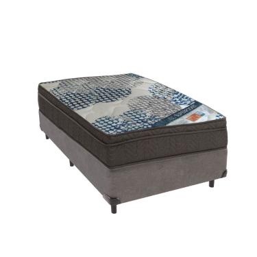 Imagem de Ortobom Superpocket Solteiro Molas Ensacadas D26 Box Bege Cinza