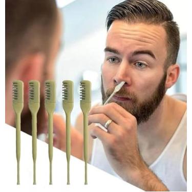 Imagem de Kit 5 Aparador De Pelos Do Nariz C/Cabeça Dupla Ferramentas De Remoção Laváveis Portáteis Giratórias