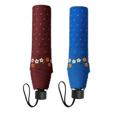 Imagem de KIT 02 Sombrinha fem Al Super Leve Voyagem Azul e Verm 3025