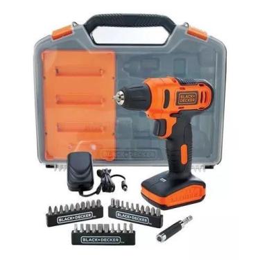 Imagem de Furadeira E Parafusadeira 10mm 12v Ld12sc C/ 31 Pçs Black + Decker - B